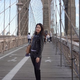 秋日的布鲁克林大桥...