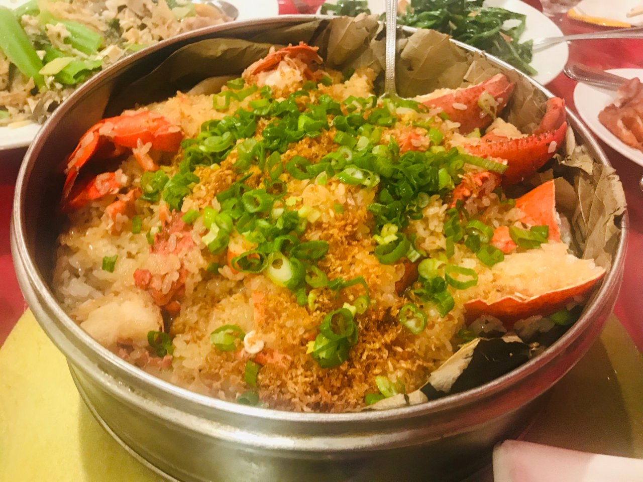 龙虾蒸糯米饭,东湖海鲜酒家