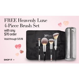 满70$赠刷具套组! IT Cosmetics满额赠礼