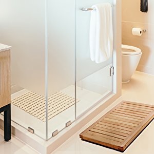 Bambüsi Bamboo Bath Mat Shower Floor Mat Non Slip 浴室防滑板