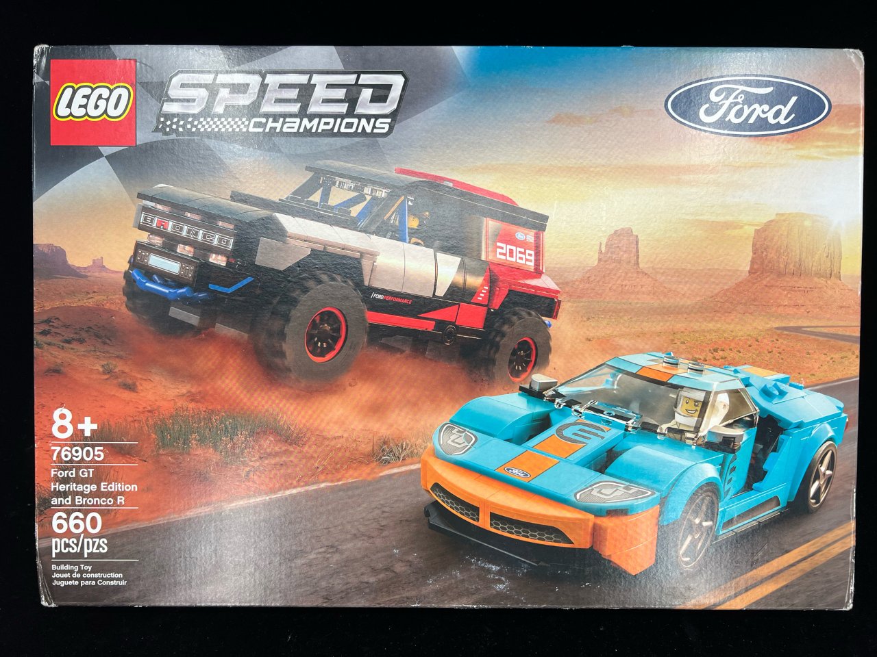 LEGO Speed Champions - Ford GT Heritage Edition and Bronco R (76905.) : Toys & Games