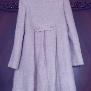 又一款裙摆式半大衣🧥朦胧的藕粉色...