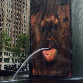 芝加哥地标：皇冠👑喷泉...