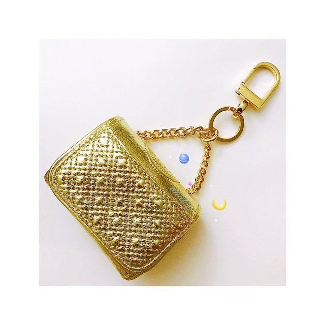 4折入了这个金金的包挂 虽然没买大...