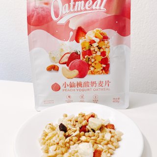 欧扎克 桃桃酸奶 水果谷物冲饮代餐麦片 400g