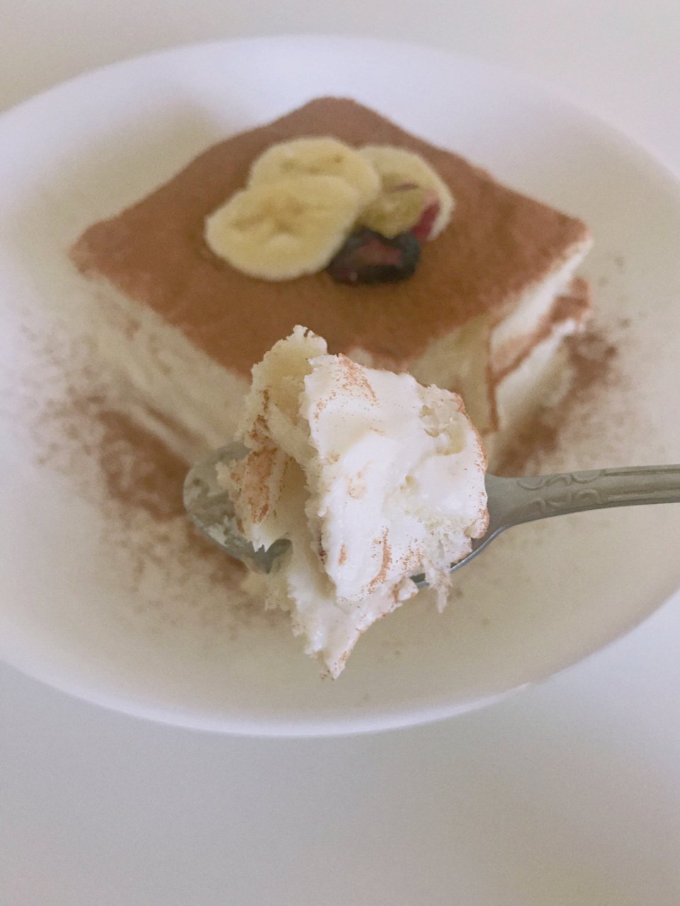 低卡路里夏日甜品｜可可香蕉酸奶冰淇淋蛋糕