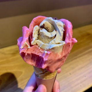 纽约逛吃｜用冰淇淋做一朵玫瑰花🌹然后吃掉...