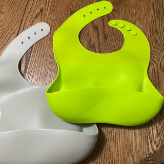 Silicone Bibs for Babies & Toddlers Set of 3, Silicone Baby Bibs for Boy and Girl, Adjustable Soft Waterproof Bibs : Baby