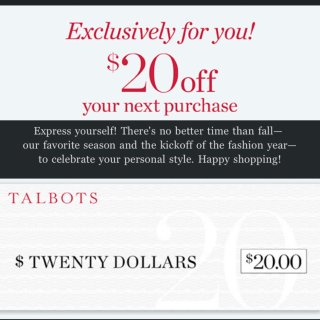 Talbots 撸羊毛：$6.24圆点毛...