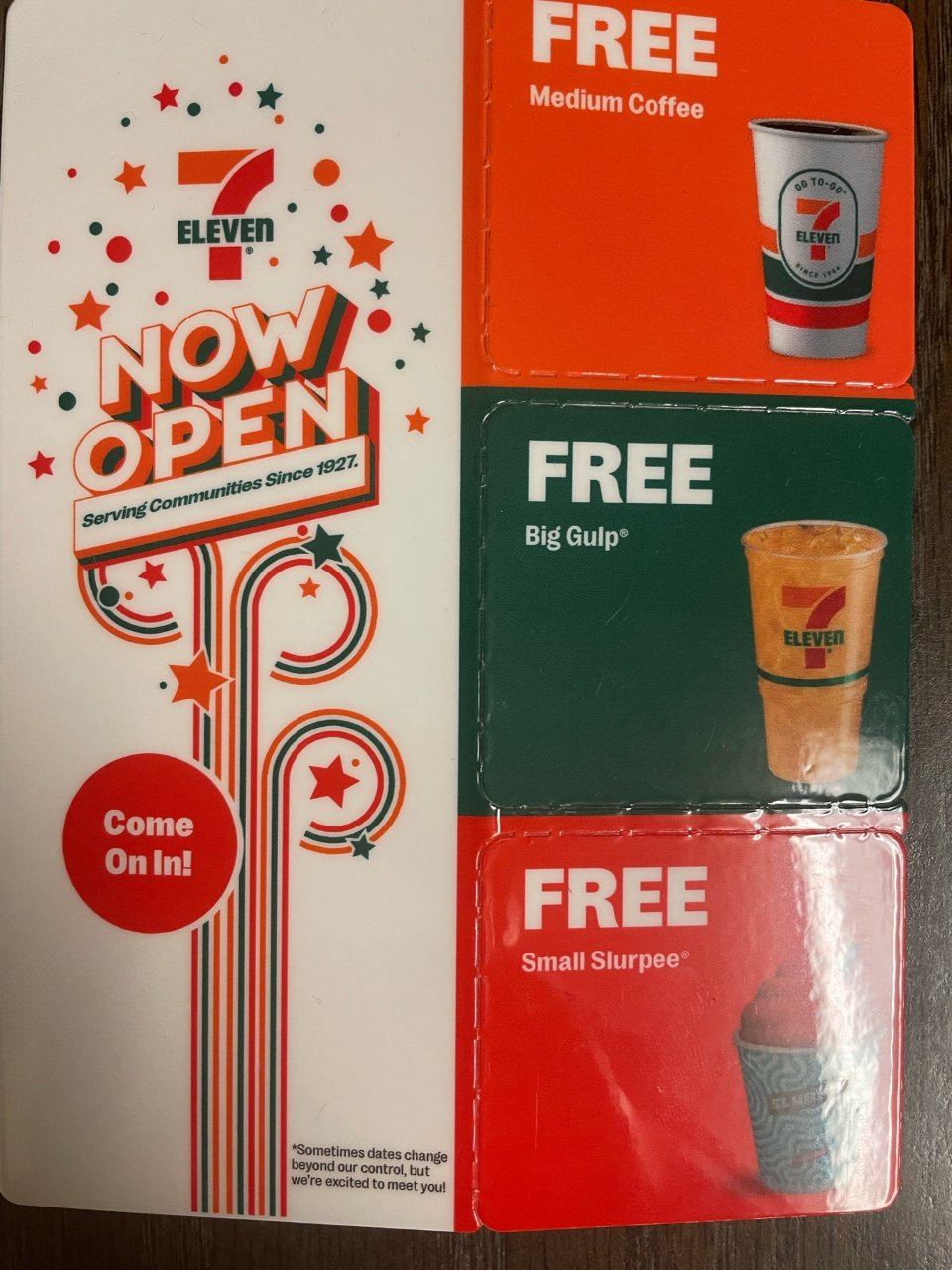 7-Eleven的免费饮品...
