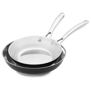 Kitchenaid Stainless Steel 8-Inch And 10-Inch Skillets Twin Pack