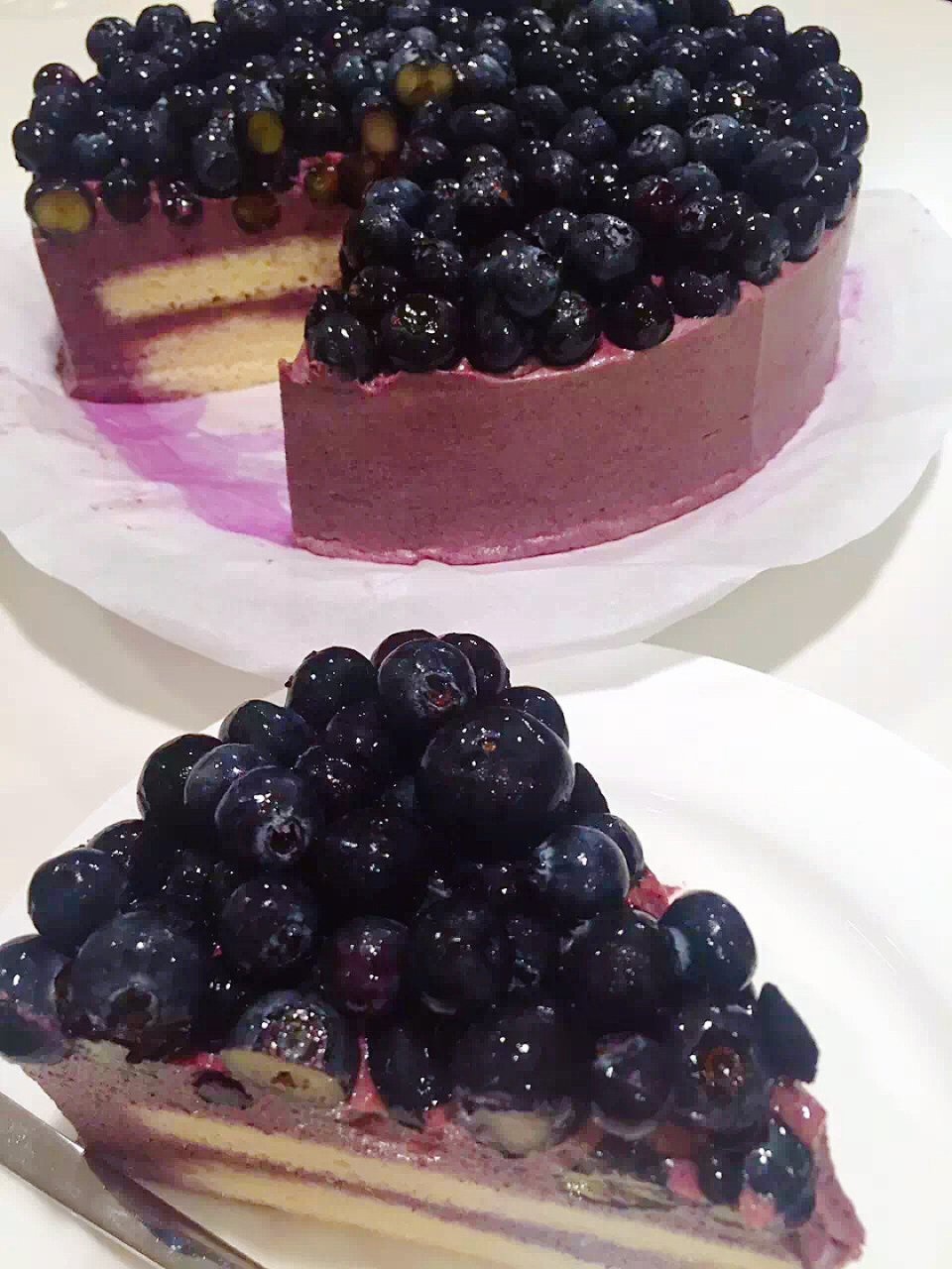 🌈🌈 彩虹之蓝 ｜💙蓝莓慕斯蛋糕💙...