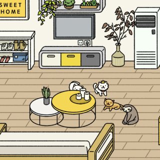 「宅家游戏」一起挠猫猫的粉色小jio j...