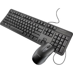 Insigni USB Keyboard and Optical Mouse - Black