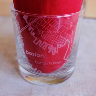 rocks glass 波士顿地图玻璃杯...