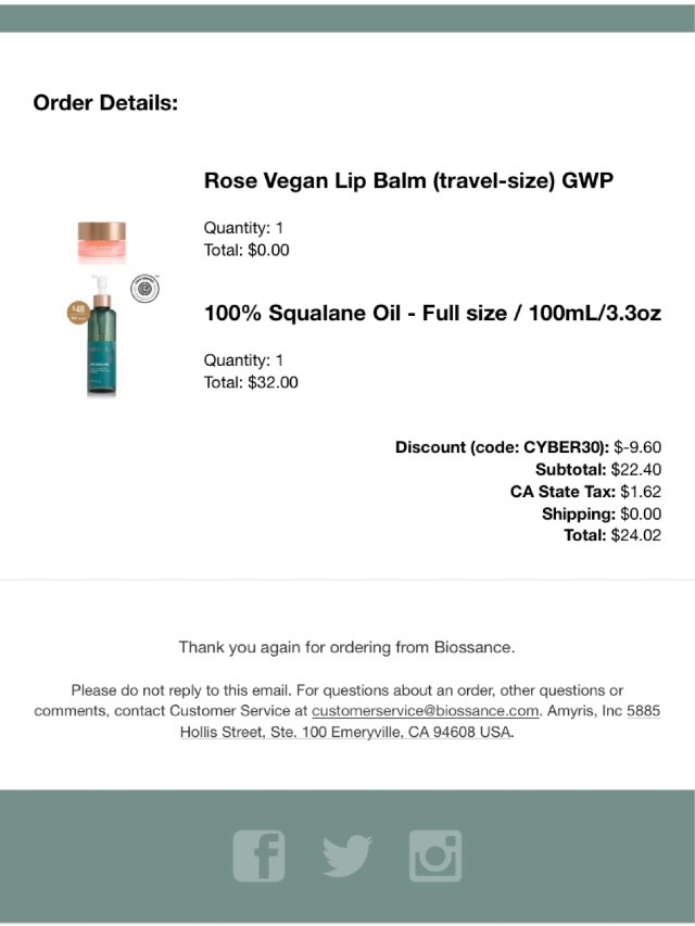 cyber Monday 购物记录