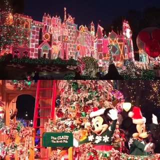 上年圣诞的洛杉矶迪士尼乐园🎄...
