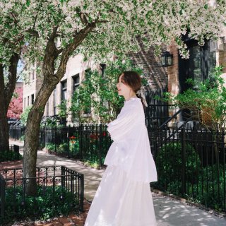 最美人间四月天 是属于小白裙的季节...