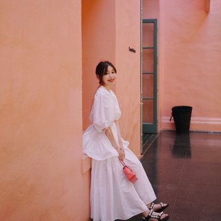 穿搭合辑｜夏天最爱的白裙子...