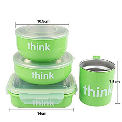 thinkbaby The Complete BPA Free Feeding Set, Light Green