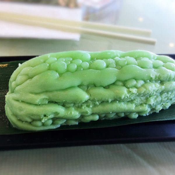 菠菜汁凉瓜布甸