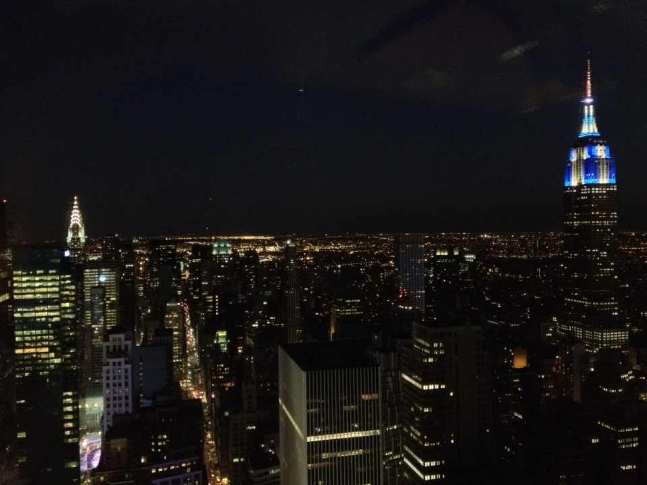 纽约的夜景
