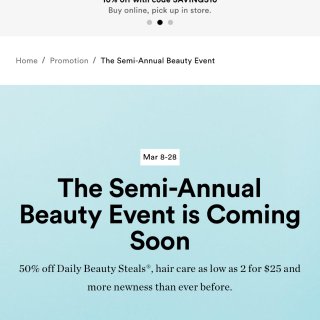 Semi-Annual Beauty Event | Daily Beauty Steals® | Ulta Beauty