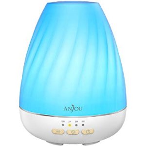 Anjou Essential Oil Diffuser 200 ml Ultrasonic Aromatherapy Cool Mist Humidifier up to 12H Use