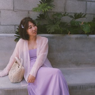 香芋紫的裙子是夏天的冰淇淋...