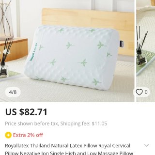 所以泰国乳胶枕果真不适用于所有人~...