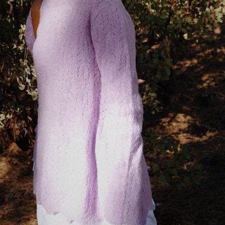 压箱底的香芋紫毛衣今年可以穿起来了！...