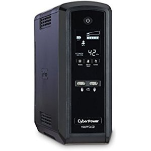 史低价：CyberPower CP1500PFCLCD 支持主动PFC 纯正弦波输出 UPS 不间断电源