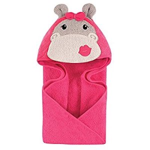 Hudson Baby Animal Hooded Towel, Hip Hippo, 33''x33''
