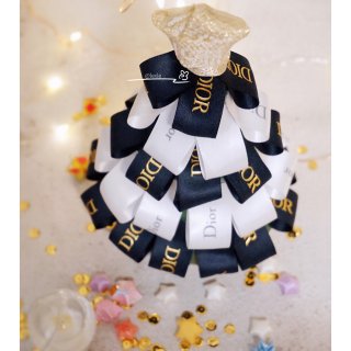 #DIY圣诞树#🦅大牌包装丝带的N种玩法...