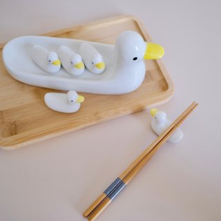 可爱软萌的鸭鸭筷子架...