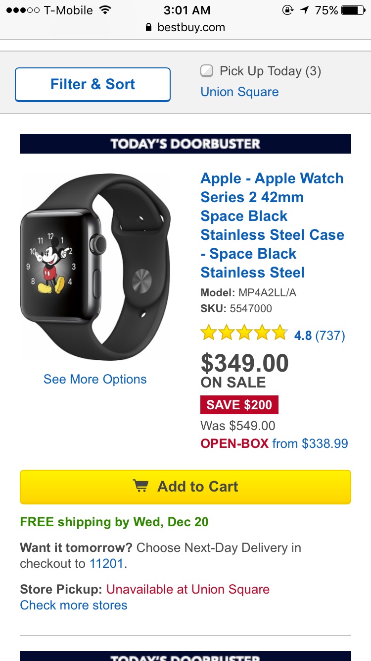 Best Buy： 精选多款Apple Watch