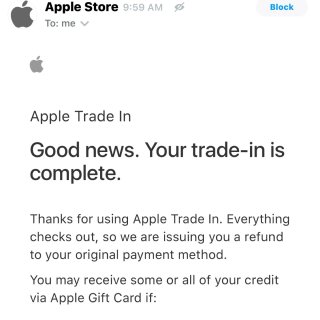 Apple trade in包裹丢失经历...