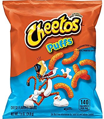 Cheetos Puffs芝士味薯条零食，0.875盎司（40包）