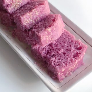 糕点｜松软清甜的紫薯米糕...