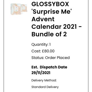 Glossybox圣诞日历80两个！...