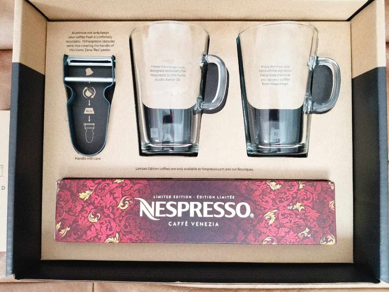 Nespresso 奈斯派索,welcome gift,削皮器,咖啡控,咖啡续命,咖啡杯,高街平价