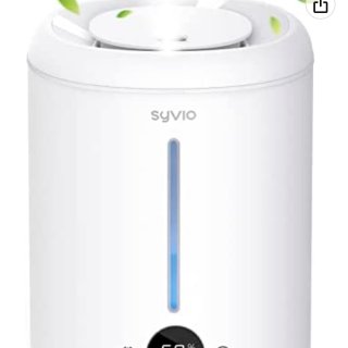 Humidifiers for Bedroom Large Room, Syvio 2.8L Smart Humidity Sensor Cool Mist Air Humidifiers, Easy to Clean Humidifiers for Baby Home Top Fill, Essential Oil Diffuser, Ultrasonic Quiet, 360° Nozzle : Home & Kitchen