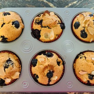 蓝莓杏仁muffin