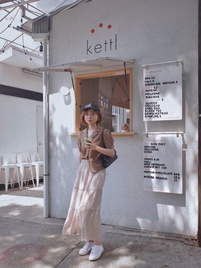 OOTD｜穿着摩卡☕️喝抹茶🍵