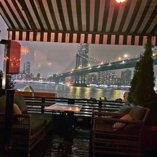 纽约🌃布鲁克林桥下夜景餐厅Cecconi...