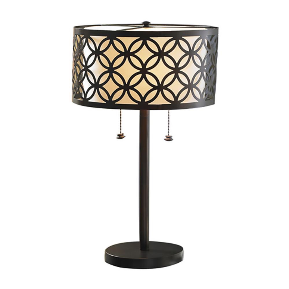 Bel Air Lighting Earling 25 in. Rubbed Oil Bronze Table Lamp with Metal Shade-352467 台灯