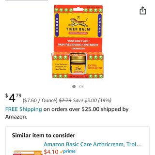 Amazon.com: Tiger Balm Balm Extra Strength Red: Health & Personal Care