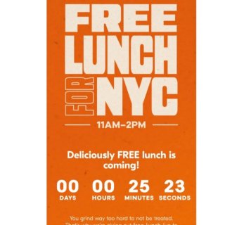 纽约人来领免费午餐咯📣...