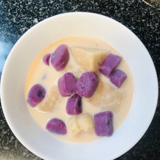 紫薯芋泥鲜奶