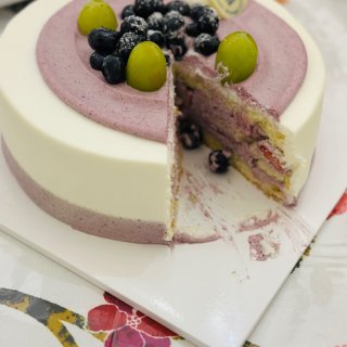 春天的蛋糕🍰蓝莓酸奶❤️鲜奶紫芋...